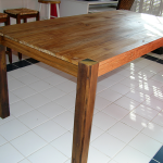 rustic oak farm table